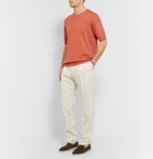 Altea - Linen and Cotton-Blend Sweater - Orange