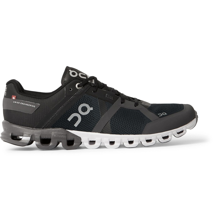 Photo: On - Cloudflow Mesh Running Sneakers - Black