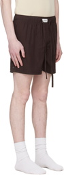 Entire Studios Brown Pajama Shorts