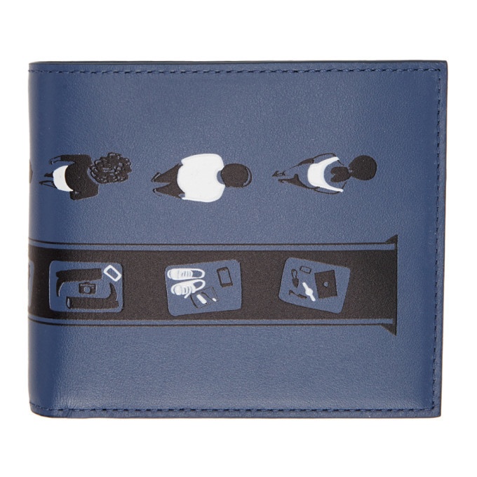 Photo: Paul Smith and Christoph Niemann Blue Security Bifold Wallet