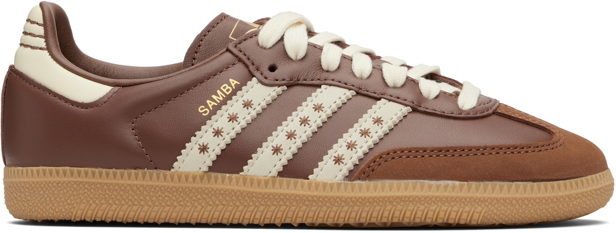 adidas gazelle silver green womens adidas Originals OG Samba trainers in Cream White