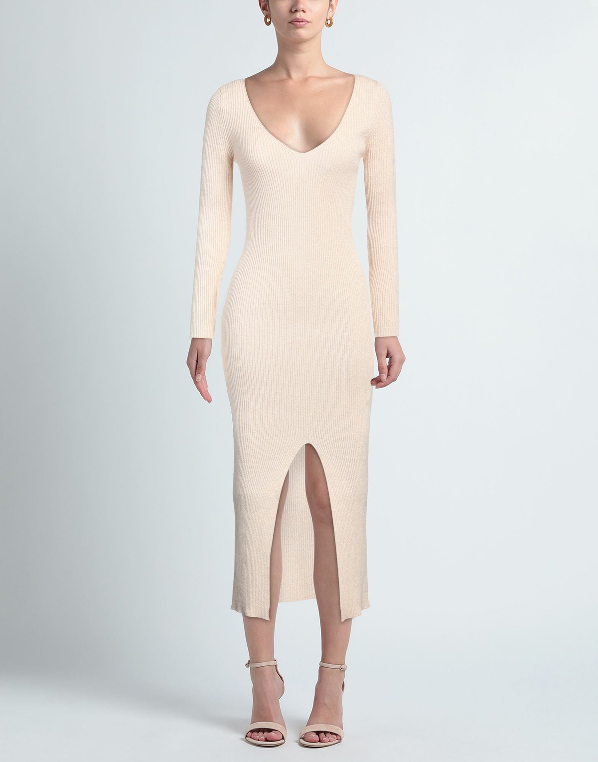 Jucca Womens Midi dress in Beige
