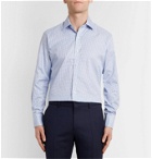 Emma Willis - Slim-Fit Checked Cotton Oxford Shirt - Blue