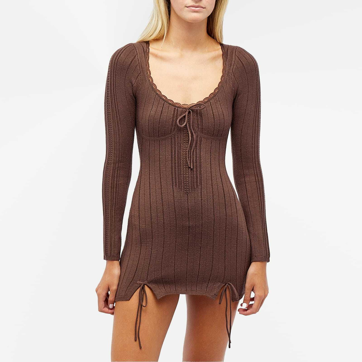 pleated knitted maxi dress Dannah
