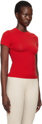 SKIMS Red Cotton Jersey T-shirt