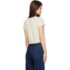 AGOLDE White Adine Shrunken T-shirt