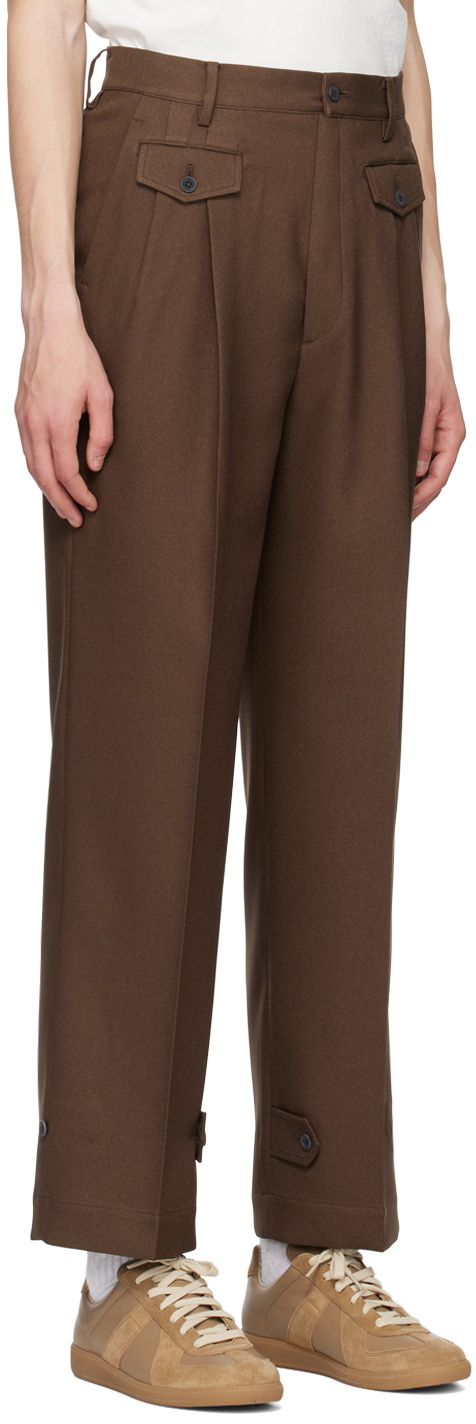 Kuro Brown 2Tuck Trousers