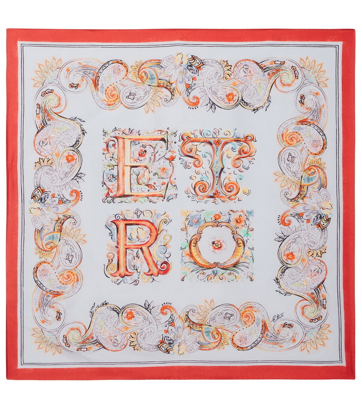 Photo: Etro Turandot printed silk scarf
