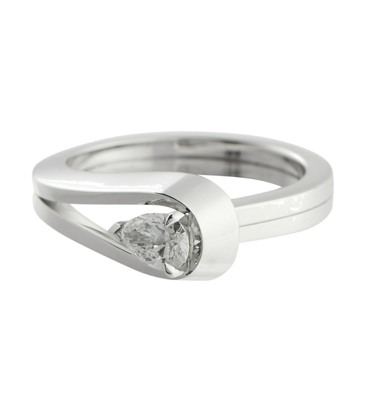 Photo: Repossi - Serti Inversé 18kt white gold ring with diamond