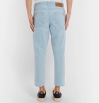 AMI - Cropped Tapered Denim Jeans - Men - Blue