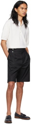 Agnona Black Tailored Bermuda Shorts