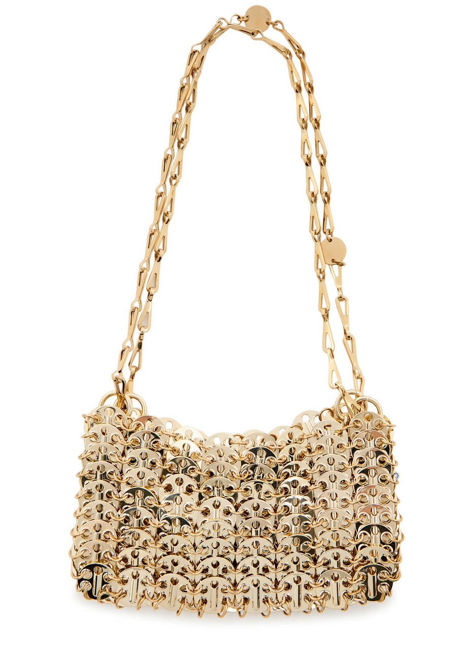 Rabanne 1969 Disc Mini Charm-embellished Shoulder bag - Gold - One