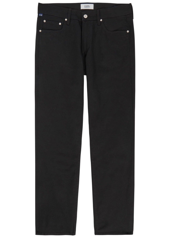 Photo: Citizens OF Humanity Elijah Straight-leg Cotton-blend Trousers Black