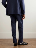 Caruso - Slim-Fit Wool-Flannel Suit Trousers - Blue