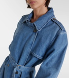 Dries Van Noten Denim trench coat