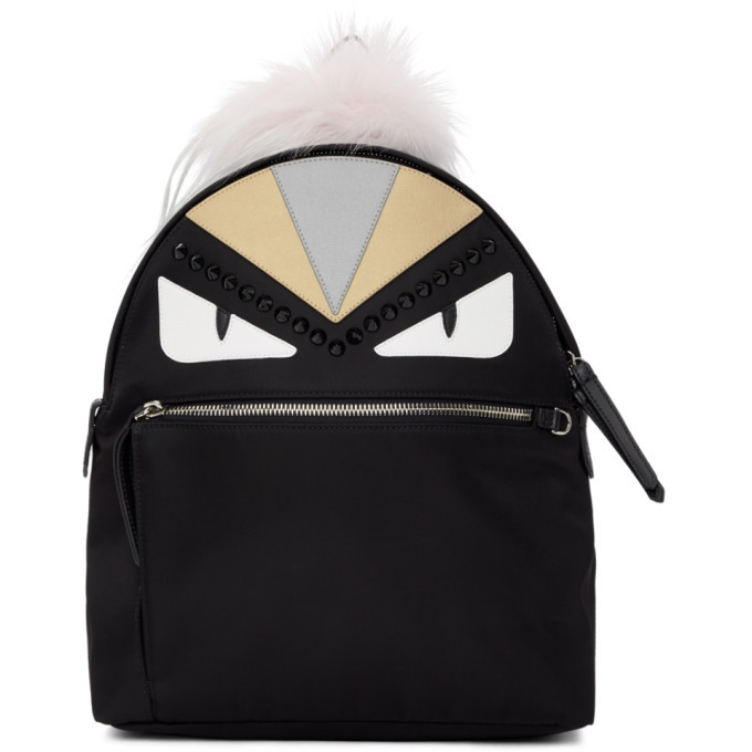 Fendi Black Bag Bugs Zaino Backpack Fendi