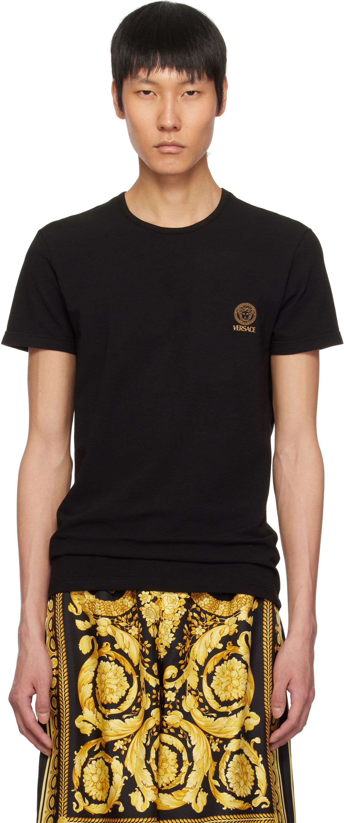 Versace Underwear Two-Pack Black Medusa T-shirts