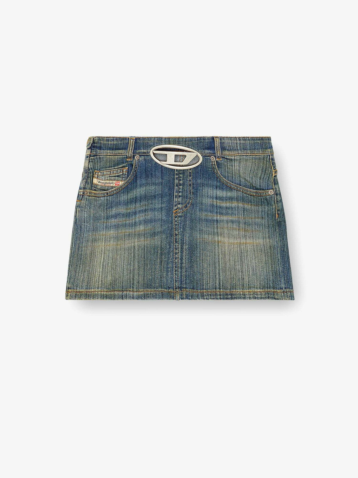 Diesel Skirt Blue Womens Diesel