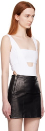 BOYAROVSKAYA White Naif Bodysuit