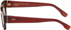 RETROSUPERFUTURE SSENSE Exclusive Red Colpo Sunglasses