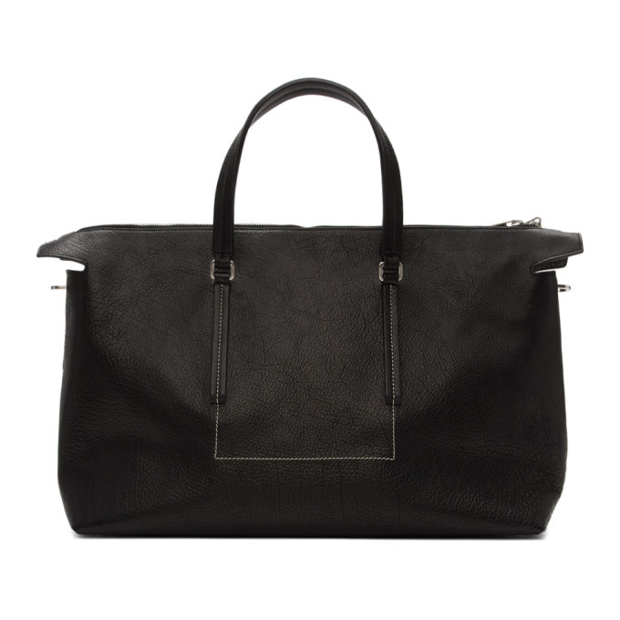 Rick Owens SMALL DUFFLE BUM 革 ウエスト バッグ 黒 Rick Owens Black Pro Duffle Bag Rick Owens