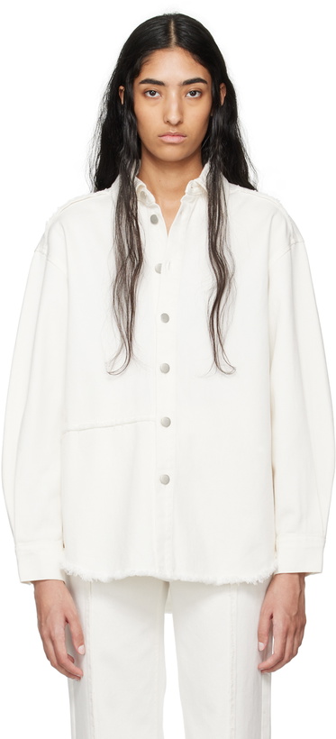 Photo: Holzweiler Off-White Dina Denim Shirt