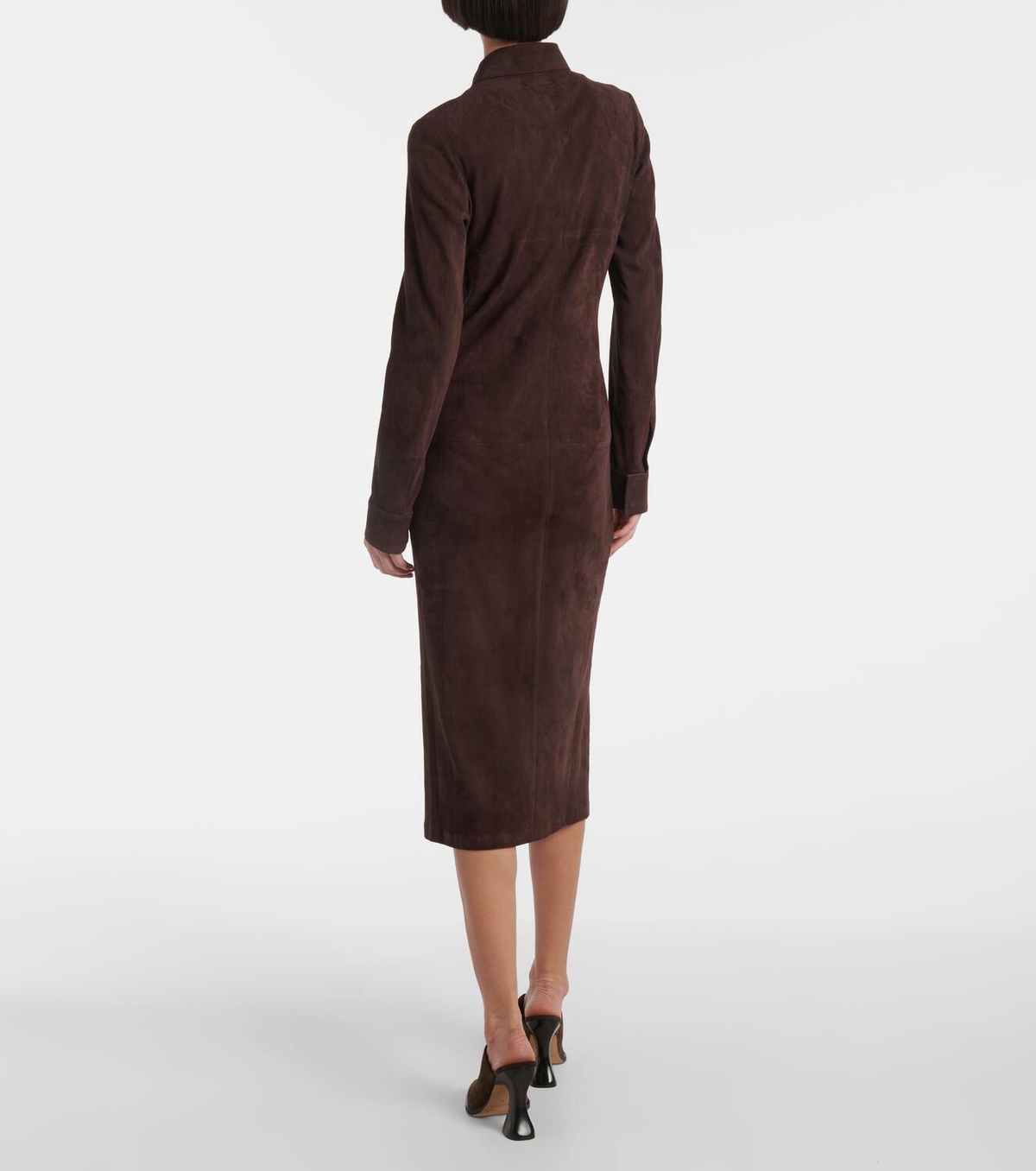 Stouls Becky suede midi dress