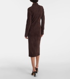 Stouls Becky suede midi dress