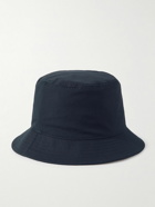 Stone Island - Logo-Embroidered Cotton-Canvas Bucket Hat - Blue