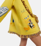 Alanui - x Looney Tunes Tweety Icon wool jacquard cardigan