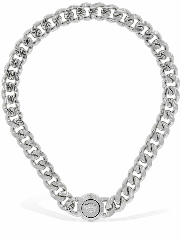 Photo: VERSACE - Metal Logo Necklace