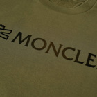 Moncler Men's Logo Crew Sweat in Green