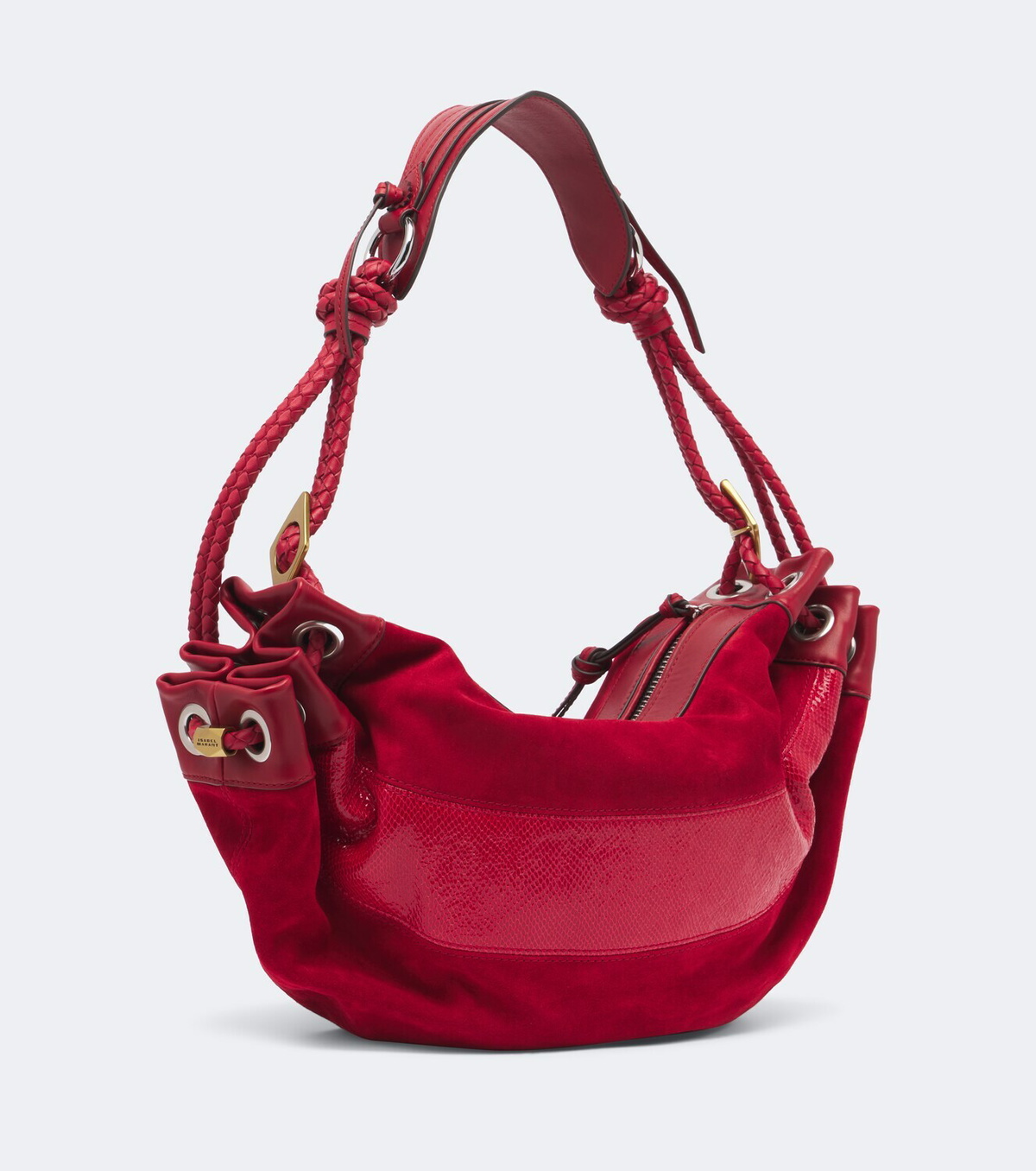 Isabel Marant Maia Medium suede and leather shoulder bag