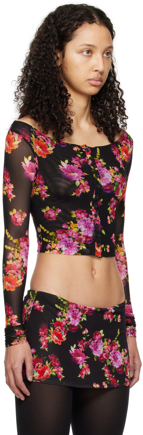 GUIZIO Black Sofia Top