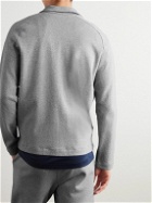 Hanro - Smartwear Organic Cotton-Blend Jersey Zip-Up Sweater - Gray
