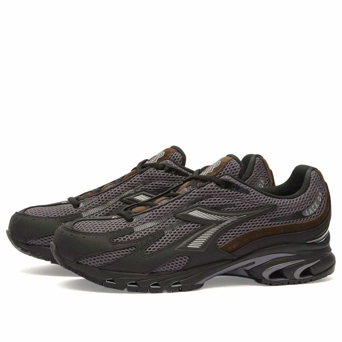 Diadora Men's x Lack of Guidance Mythos 280 Sneaker in Grey/Black