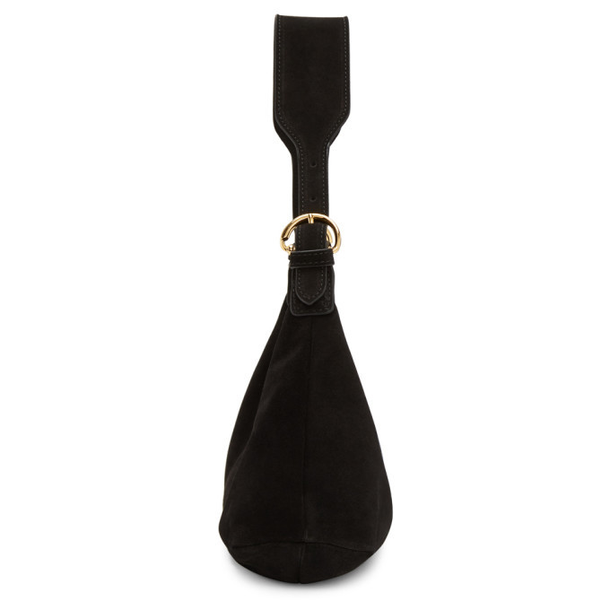 BY FAR Black Suede Mara Shoulder Bag By Far