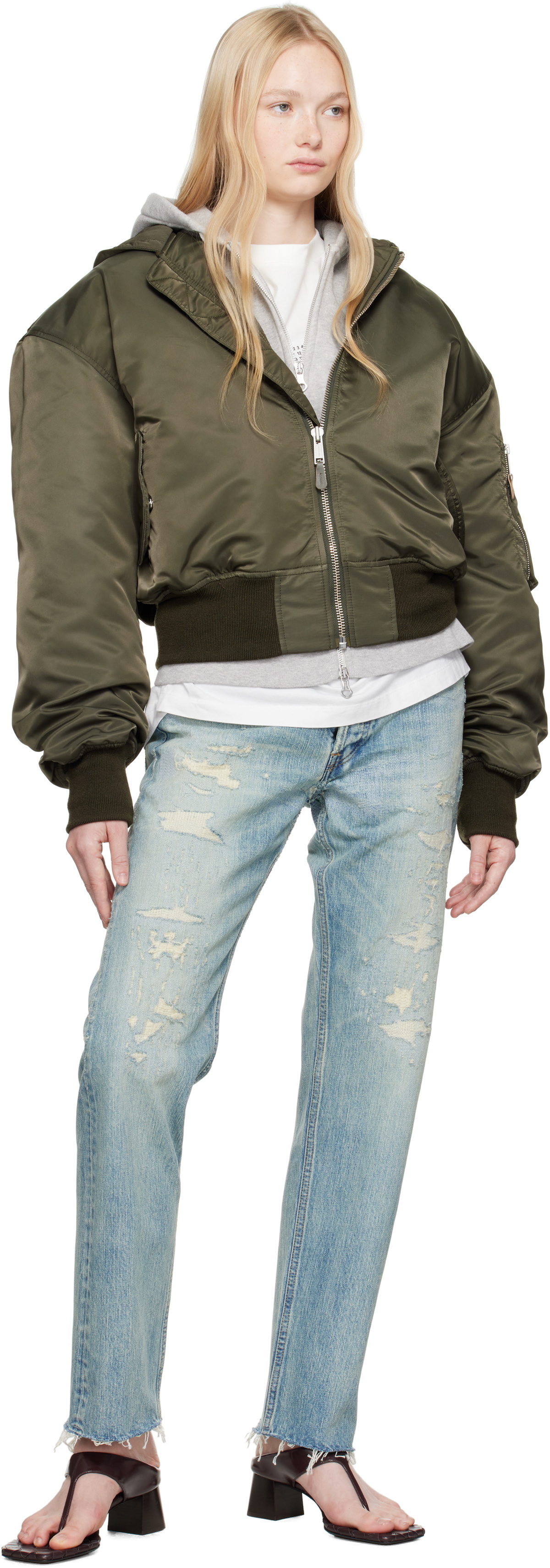 Fear of God Blue Repaired Classic 5 Pocket Jeans