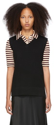 Rosetta Getty Black Cashmere Sweater Vest