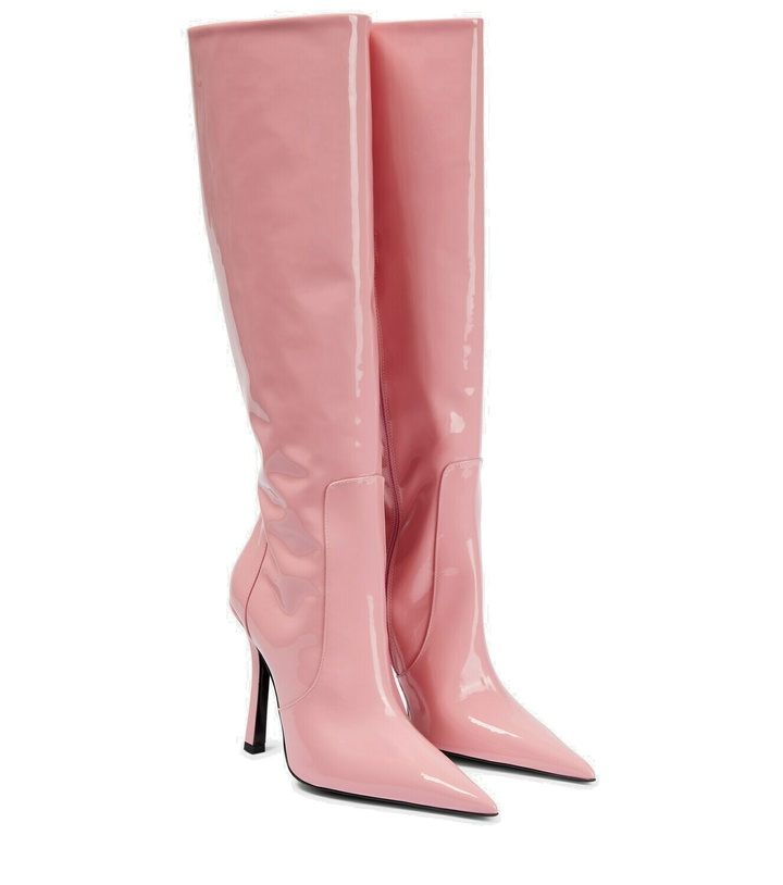 Photo: Blumarine - Patent leather knee-high boots