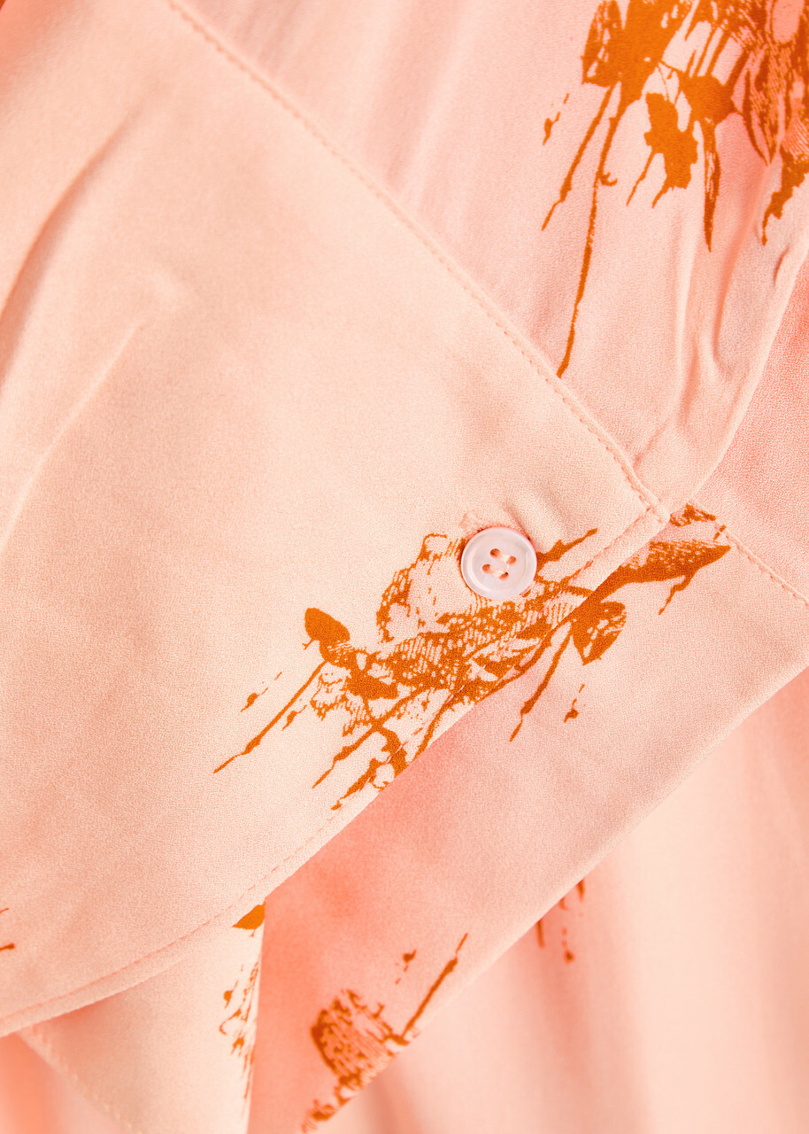 Day Birger ET Mikkelsen Jay Printed Crepe Dress Orange