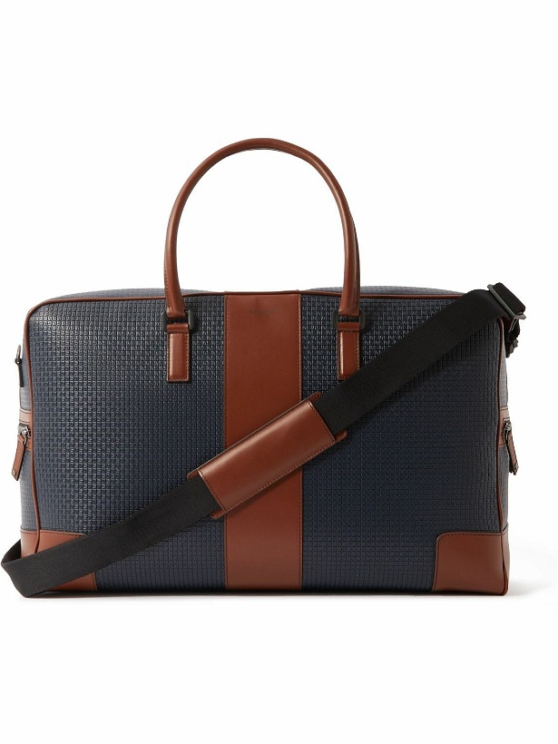 Photo: Serapian - Leather-Trimmed Coated-Canvas Weekend Bag