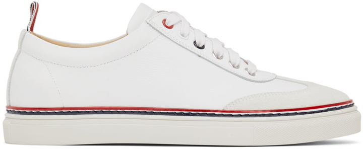 Photo: Thom Browne White Calfskin Sneakers