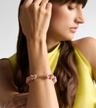 Ananya Chakra 18kt rose gold beaded bracelet with gemstones
