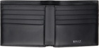 Bally Black Busy Bally Bifold 8CC Wallet