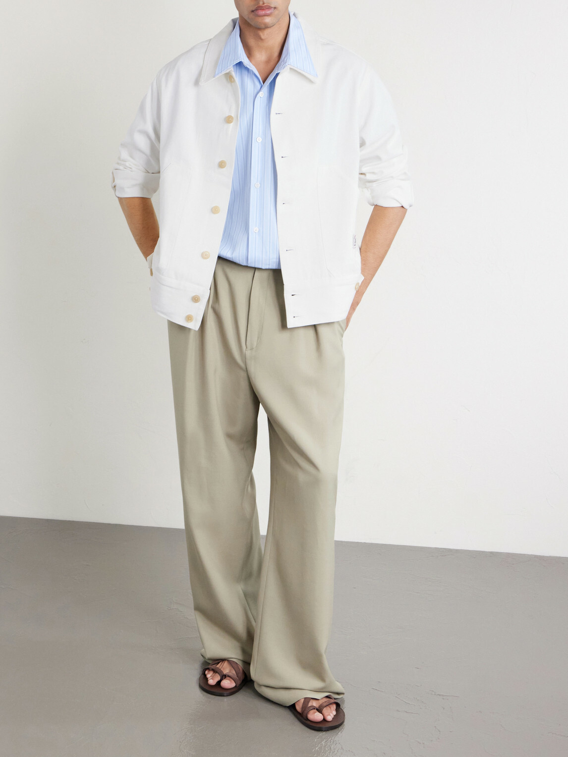 BODE - Knolly Brook Logo-Appliquéd Cotton-Twill Jacket - White