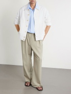 BODE - Knolly Brook Logo-Appliquéd Cotton-Twill Jacket - White
