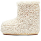 Moon Boot Women's Icon Low Faux Astrak Fur Boots in Cream