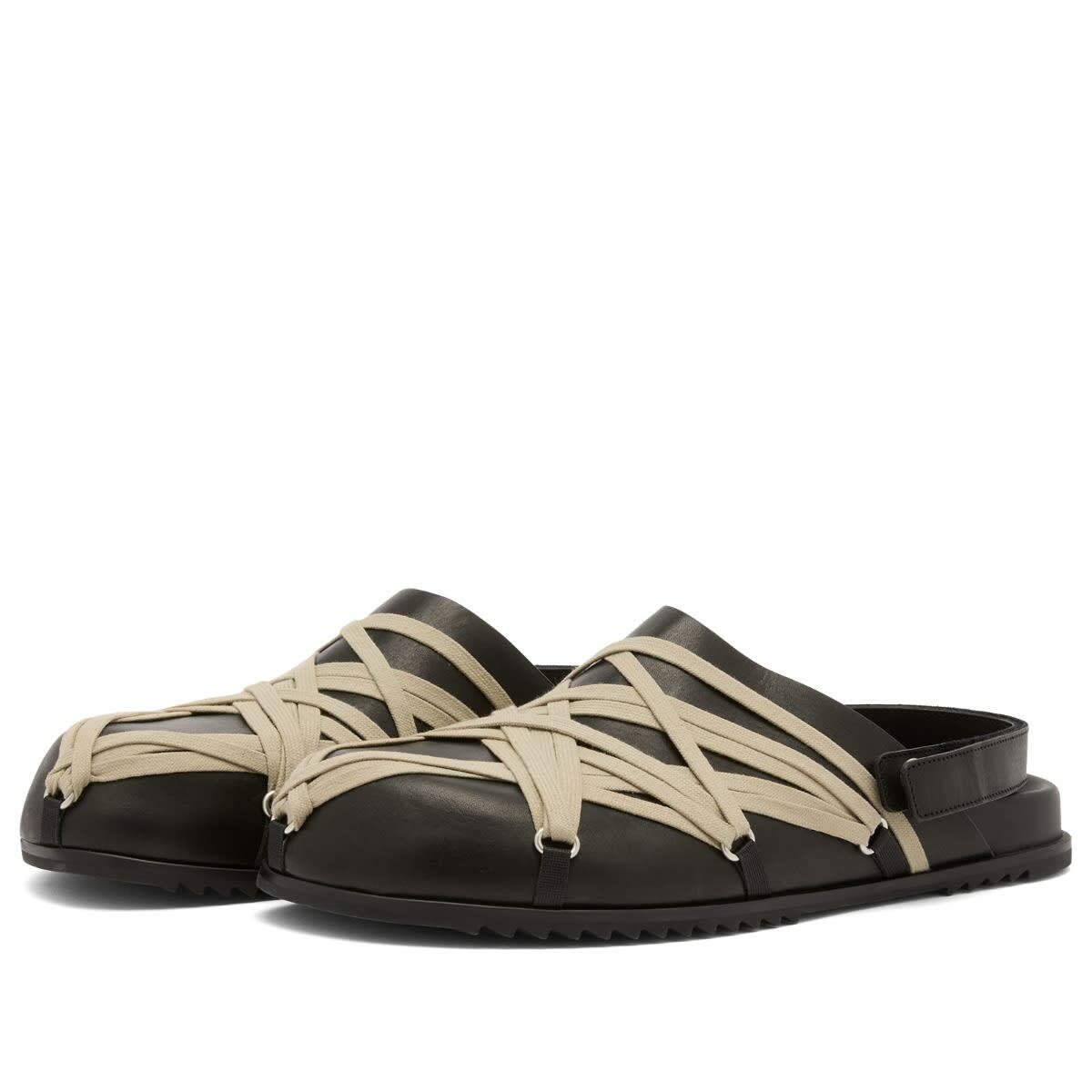Rick Owens Men's Megalace Mule in Black Rick Owens