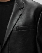Arte Antwerp Leather Suit Jacket Black - Mens - Coats